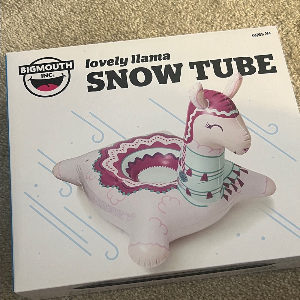 BigMouth Inc. Lovely Llama Snow Tube - Pink and White